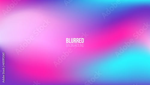 Bright blurred background with vibrant color gradient for creative graphic design. Vector illustration.