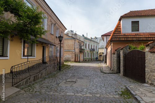 Street of Old Town quarter in Kamianets-Podilskyi  Ukraine
