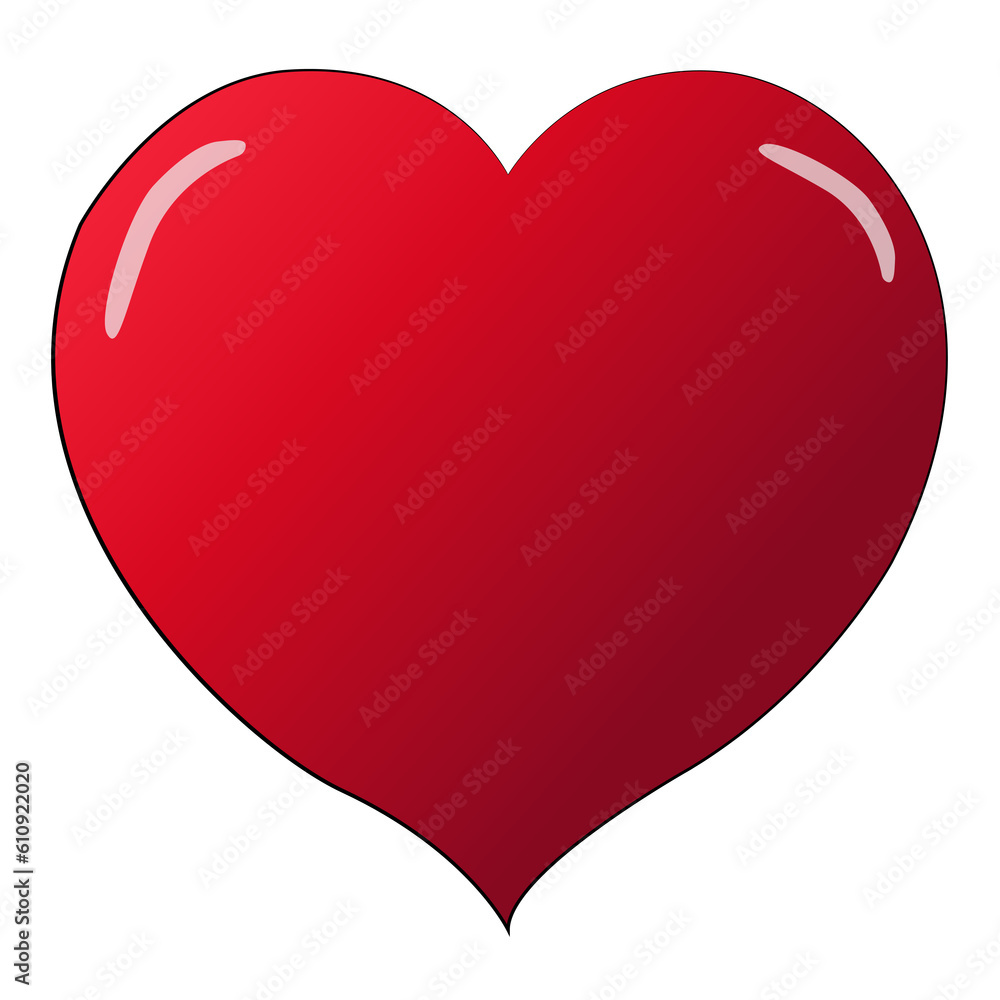Heart isolated design on transparent background, valentine icon clipart ...