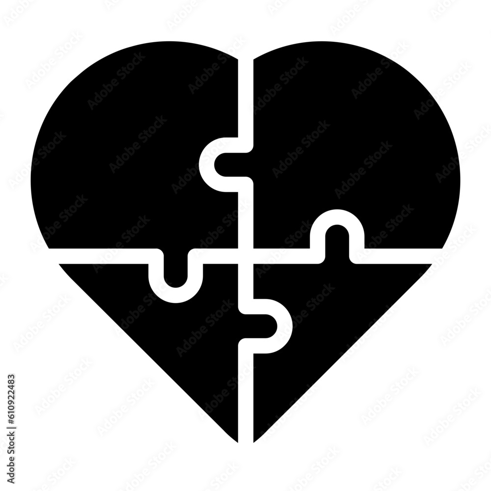 heart puzzle glyph 