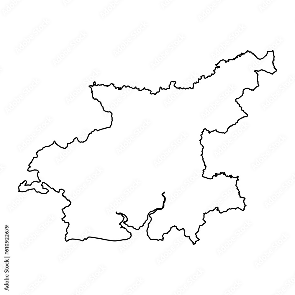 District of Carmarthen map, district of Wales. Vector illustration.