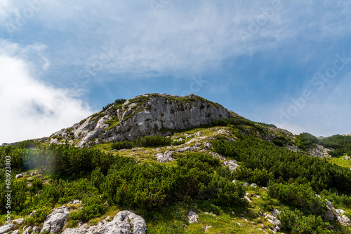 Piatra Iorgovanului hill in Retezat mountains in Romania photo