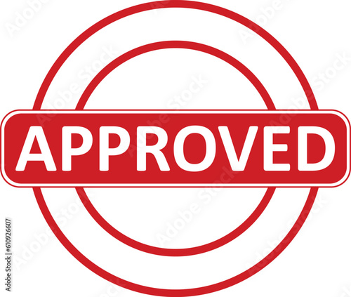 approved stamp seal vector