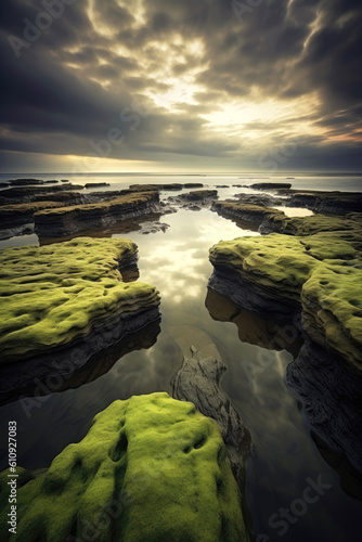 Beautiful ocean landscape. ...