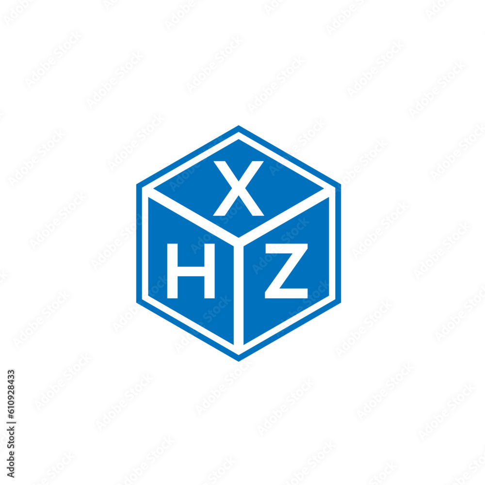 Obraz premium XHZ letter logo design on white background. XHZ creative initials letter logo concept. XHZ letter design. 