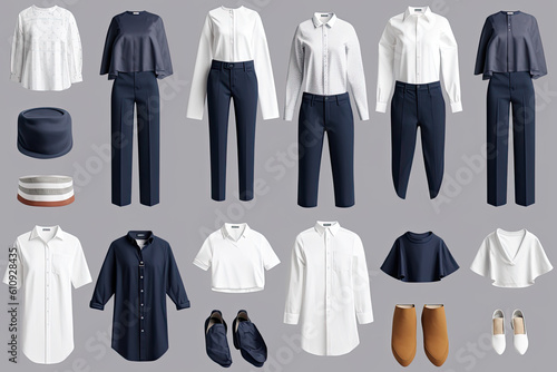 Clean and Classic: Isolated Basic Clothes