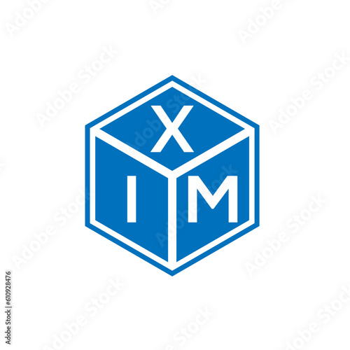 XIM letter logo design on white background. XIM creative initials letter logo concept. XIM letter design.
 photo
