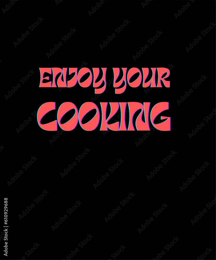 Cooking Typography T shirt Design Cooking Typography T shirt Design
