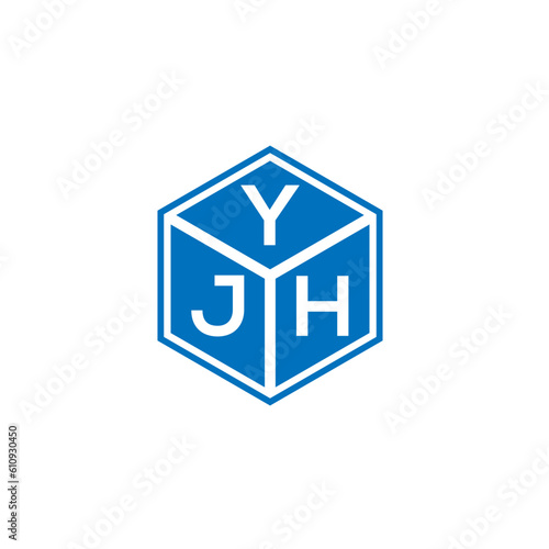 YJH letter logo design on white background. YJH creative initials letter logo concept. YJH letter design. 