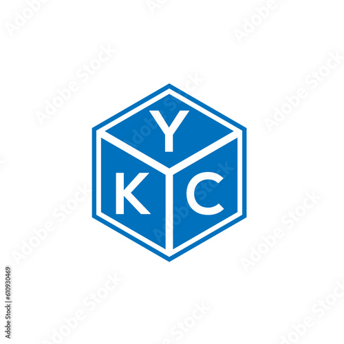 YKC letter logo design on white background. YKC creative initials letter logo concept. YKC letter design.
