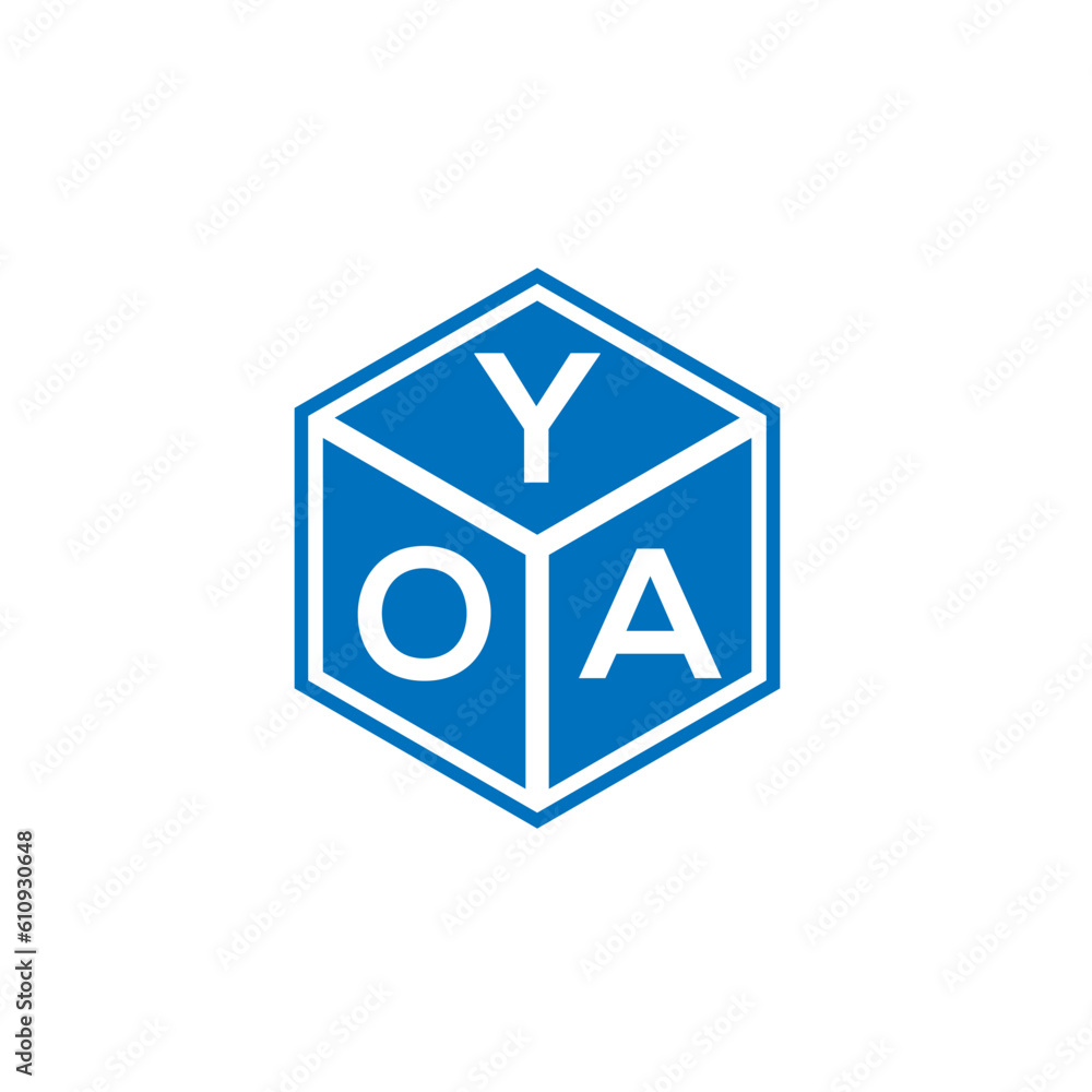 YOA letter logo design on white background. YOA creative initials letter logo concept. YOA letter design.
YOA letter logo design on white background. YOA creative initials letter logo concept. YOA letter design.