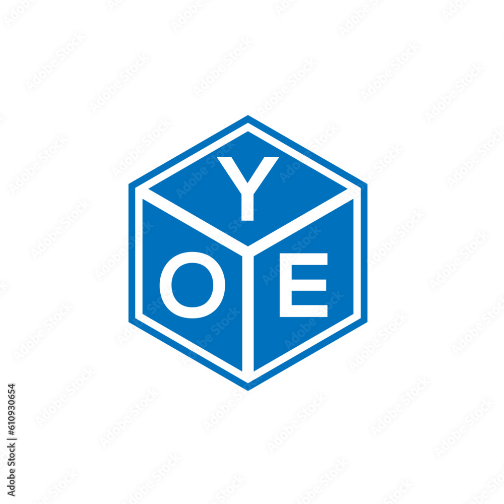 YOE letter logo design on white background. YOE creative initials letter logo concept. YOE letter design.
YOE letter logo design on white background. YOE creative initials letter logo concept. YOE letter design.