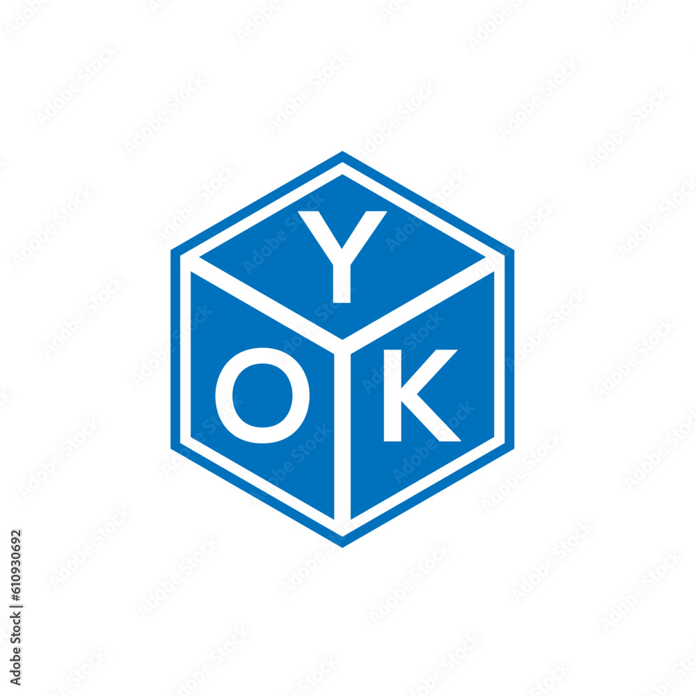 YOK letter logo design on white background. YOK creative initials letter logo concept. YOK letter design.
YOK letter logo design on white background. YOK creative initials letter logo concept. YOK letter design.