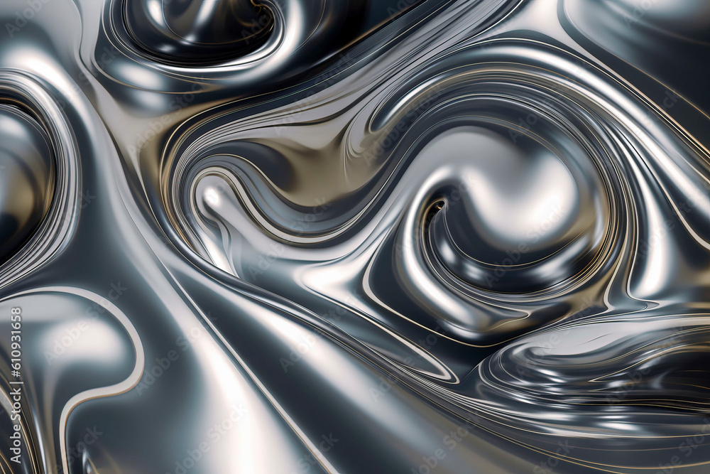 liquid metallic silver background, liquid chromed,Generative AI liquid metallic silver background, liquid chromed,Generative AI