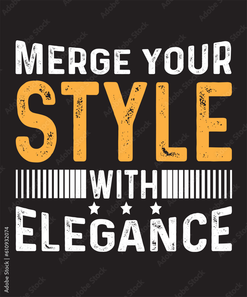 Merge Your Style With Elegance Typography Design