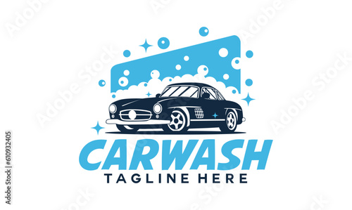 wash logo design, set of Car Wash logo design concept vector, Automotive Cleaning logo template