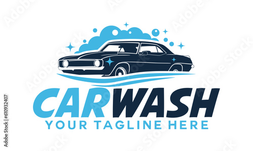 wash logo design, set of Car Wash logo design concept vector, Automotive Cleaning logo template