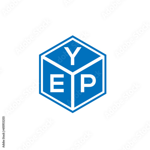 YEP letter logo design on white background. YEP creative initials letter logo concept. YEP letter design.
