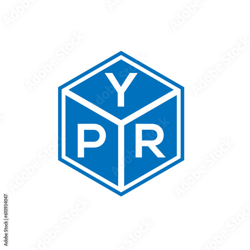 YPR letter logo design on white background. YPR creative initials letter logo concept. YPR letter design. 