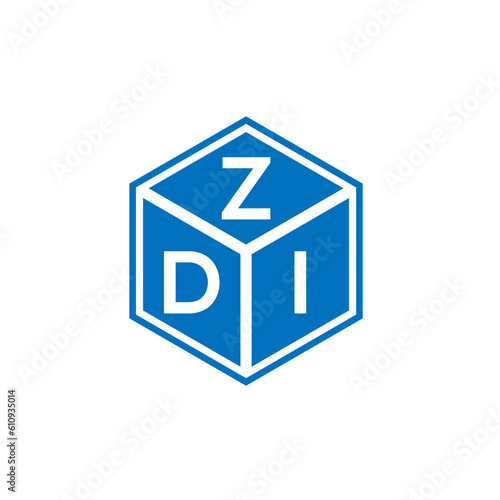 ZDI letter logo design on white background. ZDI creative initials letter logo concept. ZDI letter design.
