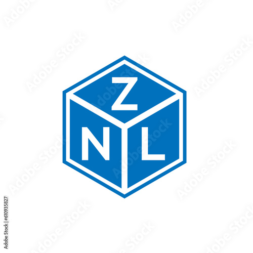 ZNL letter logo design on white background. ZNL creative initials letter logo concept. ZNL letter design. 
