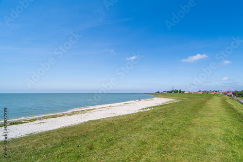 The town of Hindeloopen at the IJsselemeer  the Netherlands