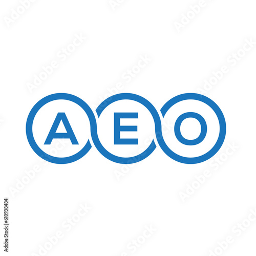 AEO letter logo design on white background. AEO creative initials letter logo concept. AEO letter design.
