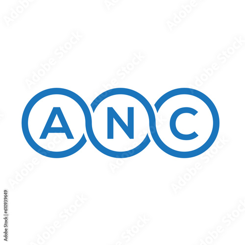 ANC letter logo design on white background. ANC creative initials letter logo concept. ANC letter design. 