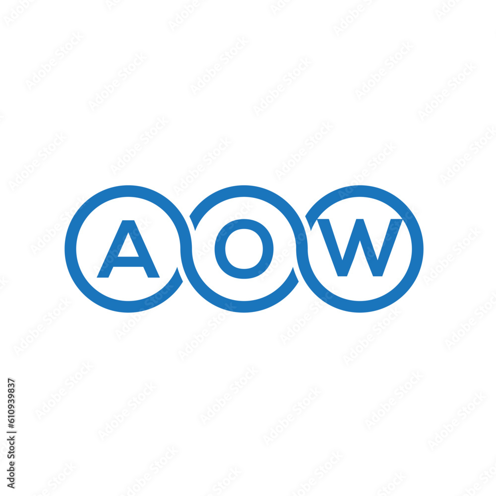 AOW letter logo design on white background. AOW creative initials letter logo concept. AOW letter design.
AOW letter logo design on white background. AOW creative initials letter logo concept. AOW letter design.