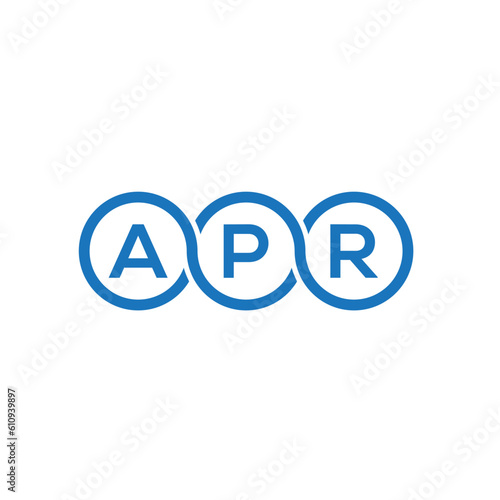 APR letter logo design on white background. APR creative initials letter logo concept. APR letter design. 