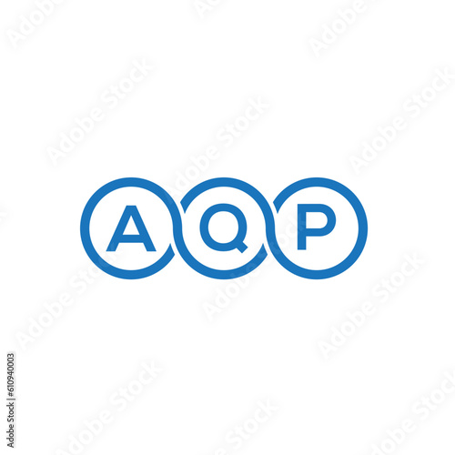 AQP letter logo design on white background. AQP creative initials letter logo concept. AQP letter design. 