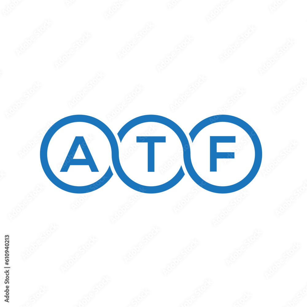 ATF letter logo design on white background. ATF creative initials letter logo concept. ATF letter design.
 - obrazy, fototapety, plakaty 