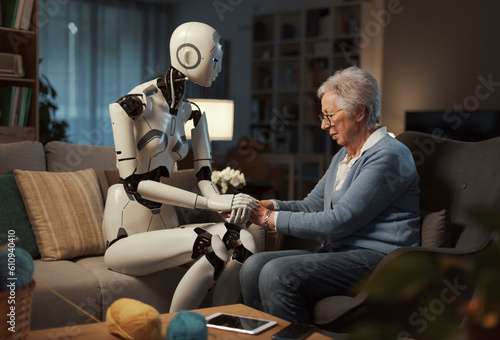 Obraz na plátně A robot will always have time to listen