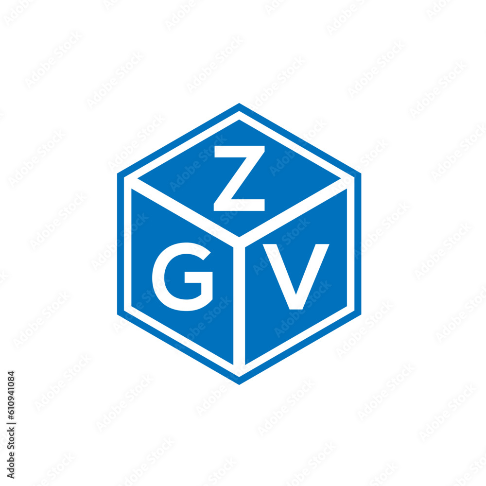 ZGV letter logo design on white background. ZGV creative initials letter logo concept. ZGV letter design.