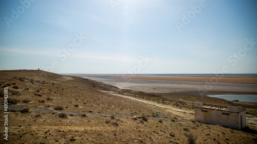 huge plain land in desert