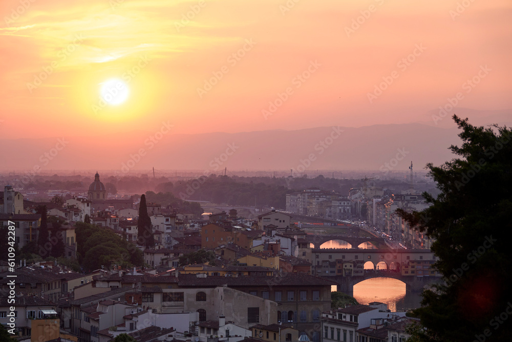 Sunset over the Florence