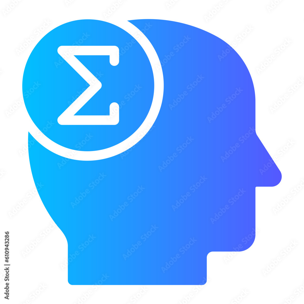 brain gradient icon brain gradient icon