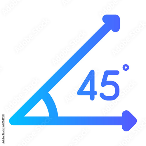 angle gradient icon