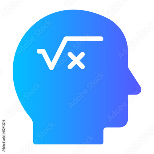 brain gradient icon