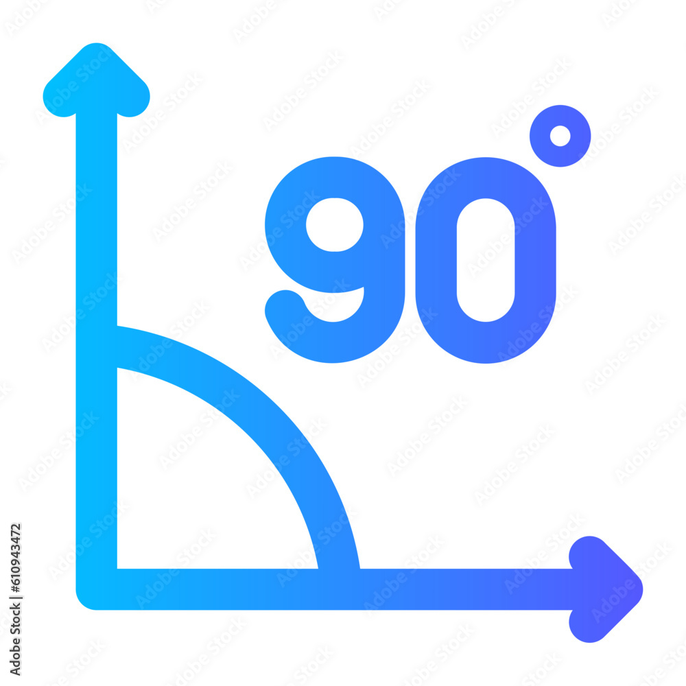 right angle gradient icon right angle gradient icon