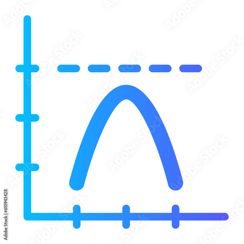 parabola gradient icon