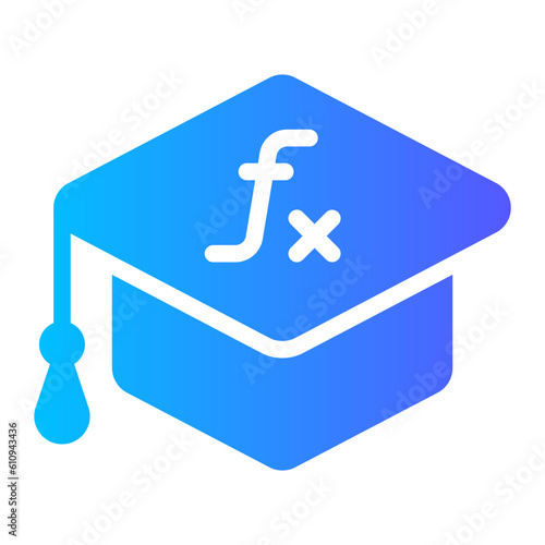 mortarboard gradient icon