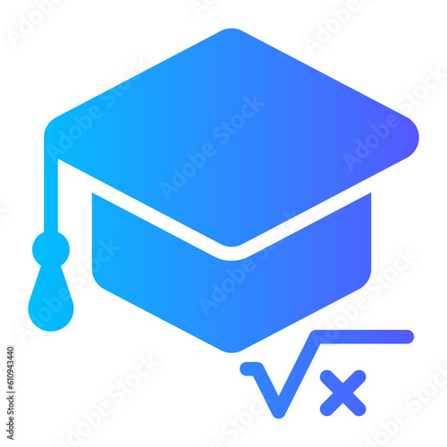 mortarboard gradient icon