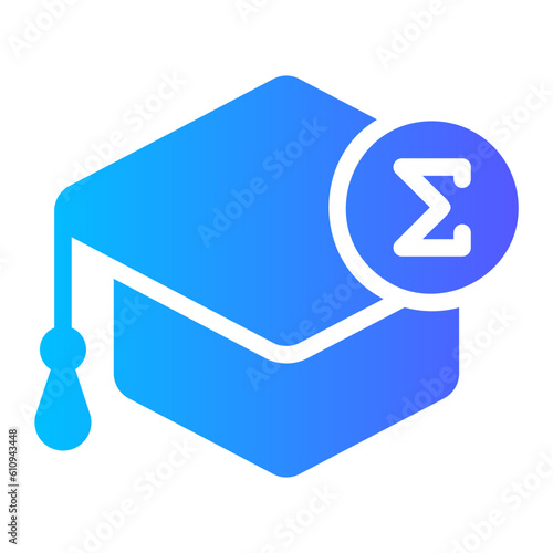 mortarboard gradient icon