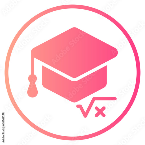 mortarboard gradient icon