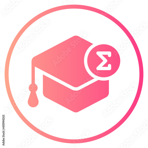 mortarboard gradient icon