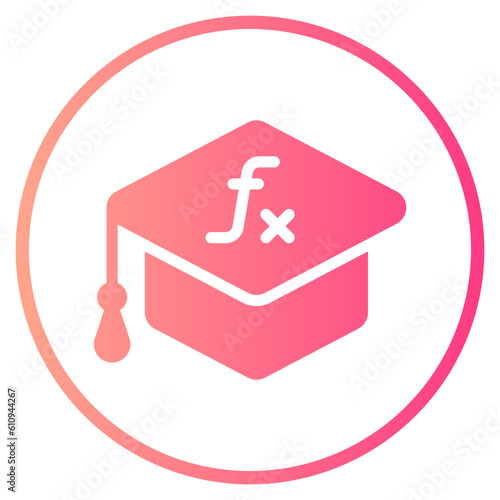 mortarboard gradient icon