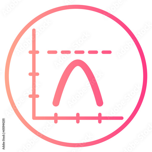 parabola gradient icon