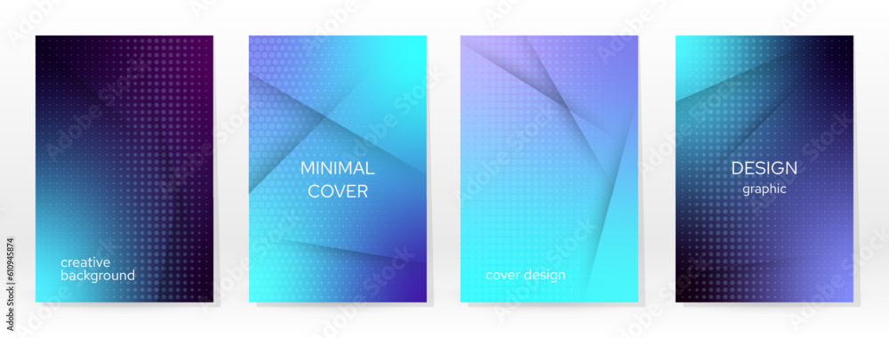 Minimal Poster. Pastel Soft. Blue Gradient Set. Minimal Poster. Pastel Soft. Blue Gradient Set.