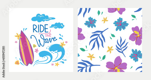 Photography Surfing concept colorful collection